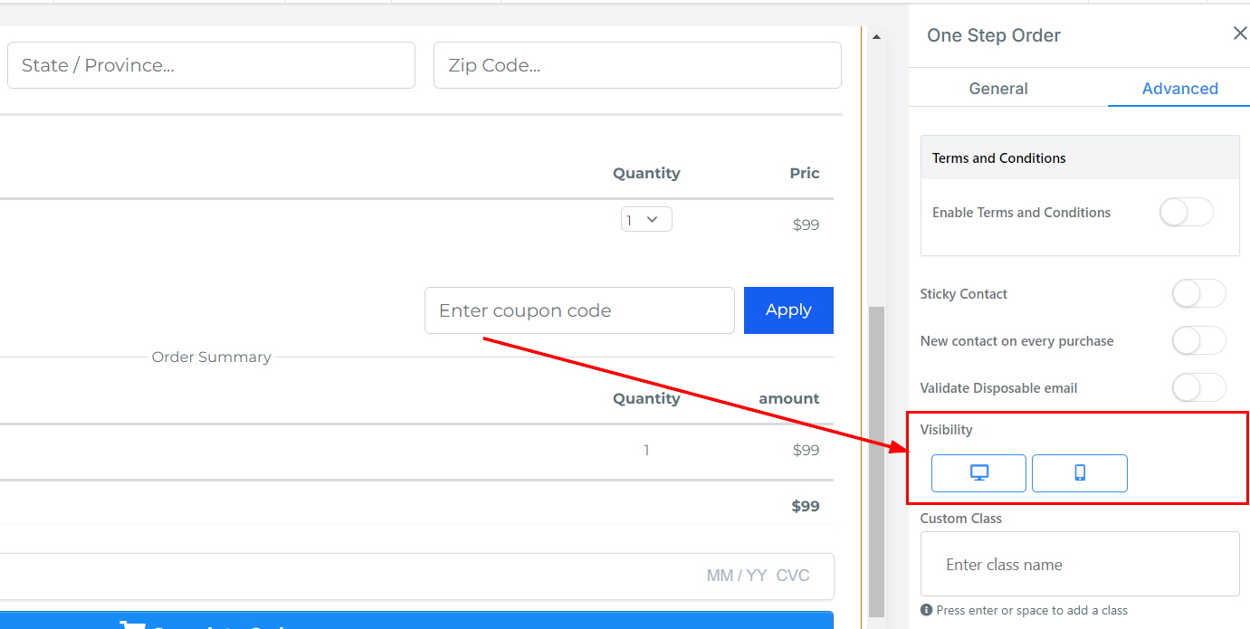 1-Step Order Form – figure 39