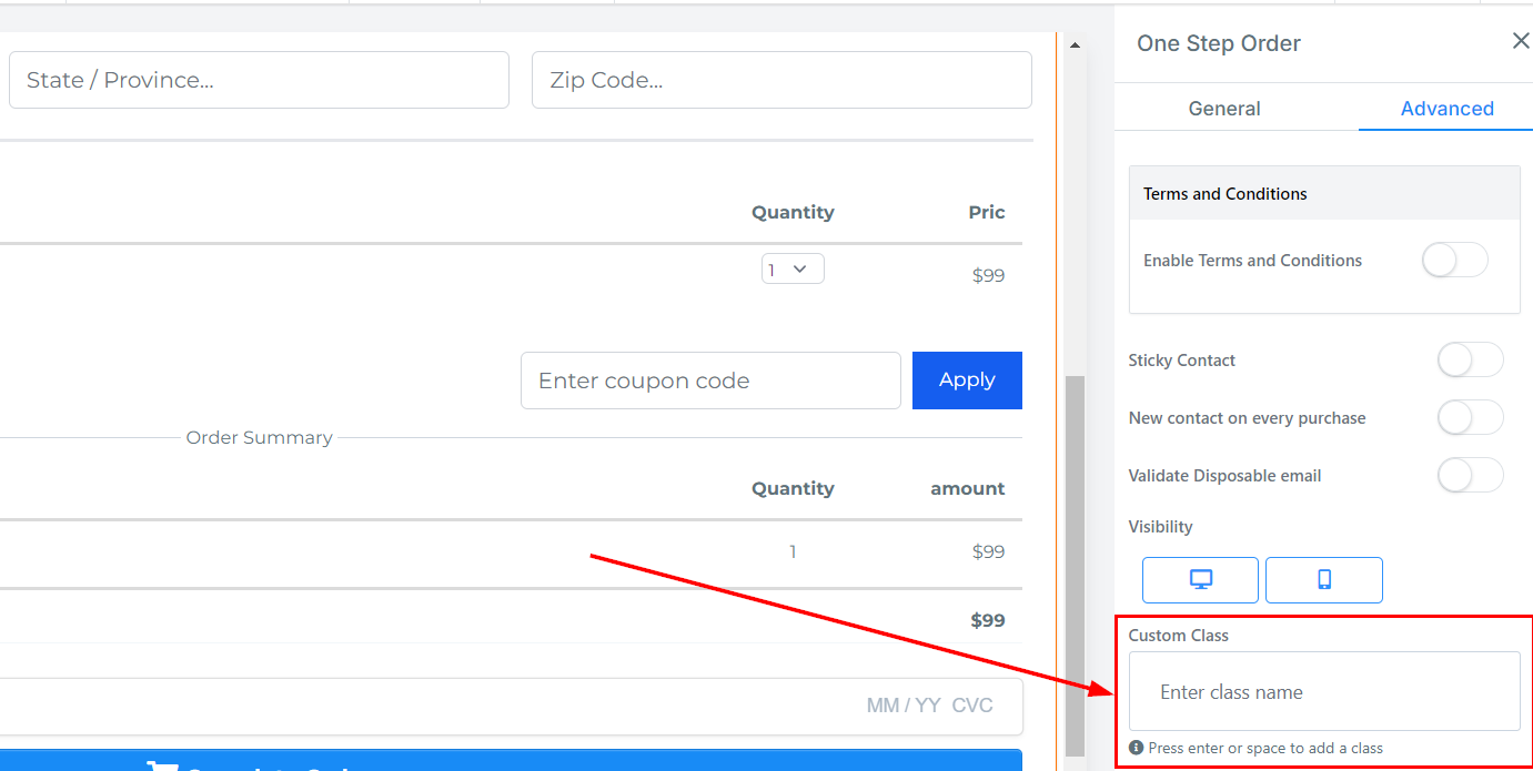 1-Step Order Form – figure 40