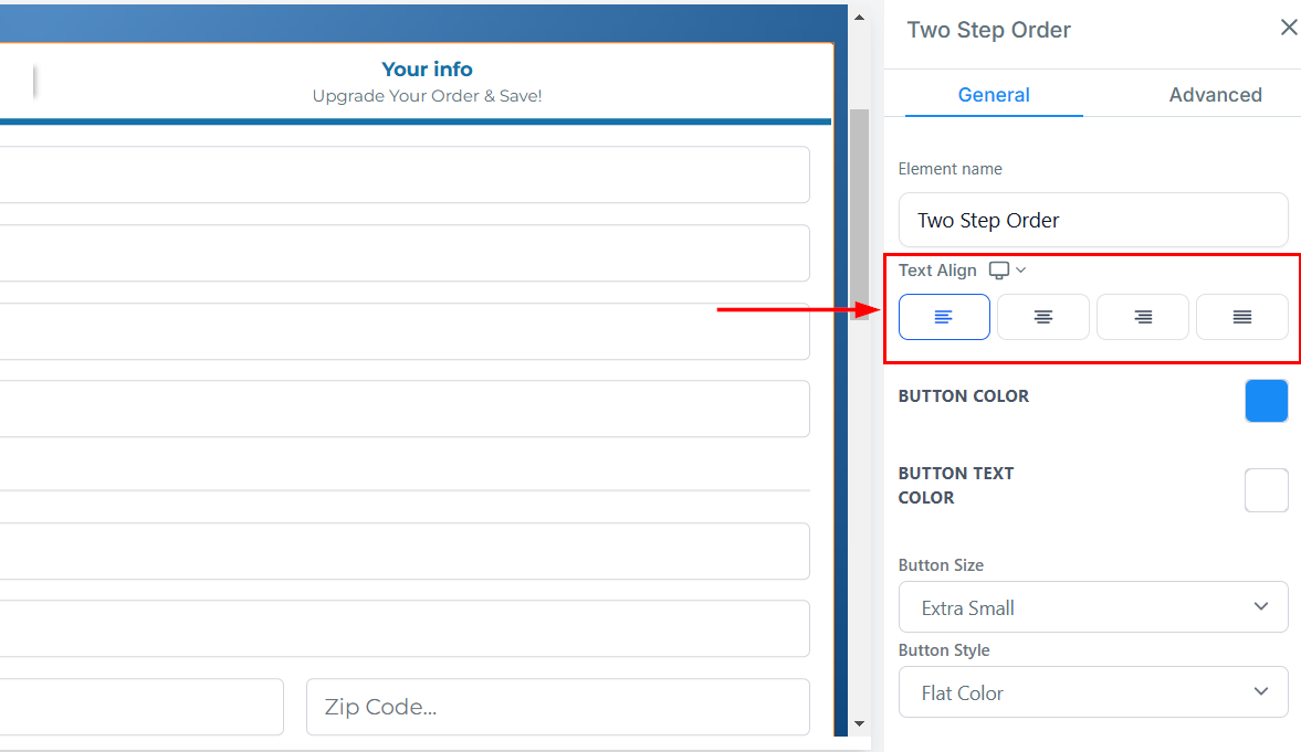 2-Step Order Form – figure 3