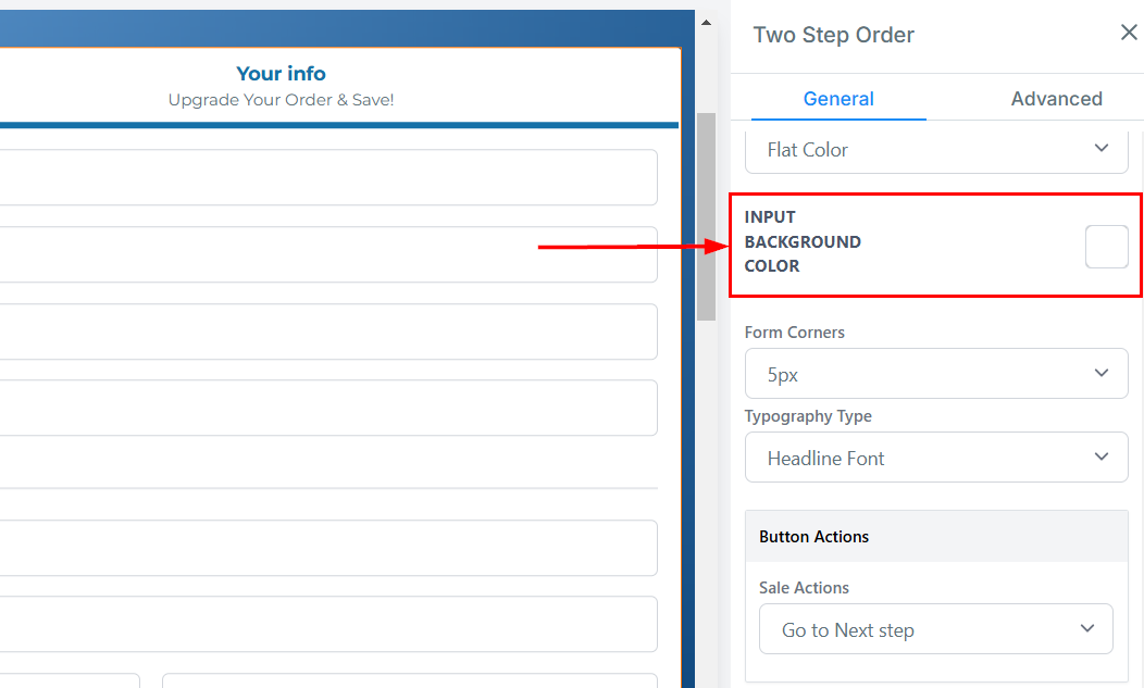 2-Step Order Form – figure 8