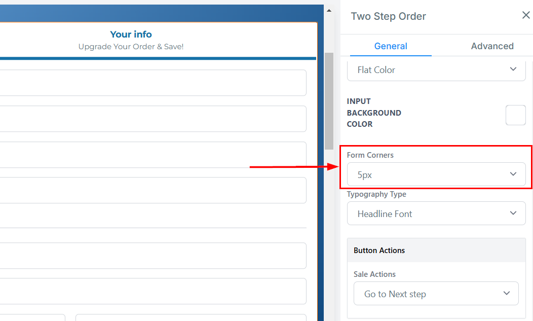 2-Step Order Form – figure 9