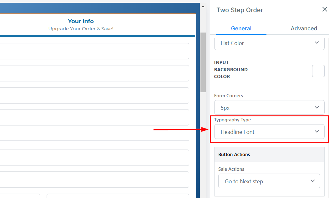 2-Step Order Form – figure 10