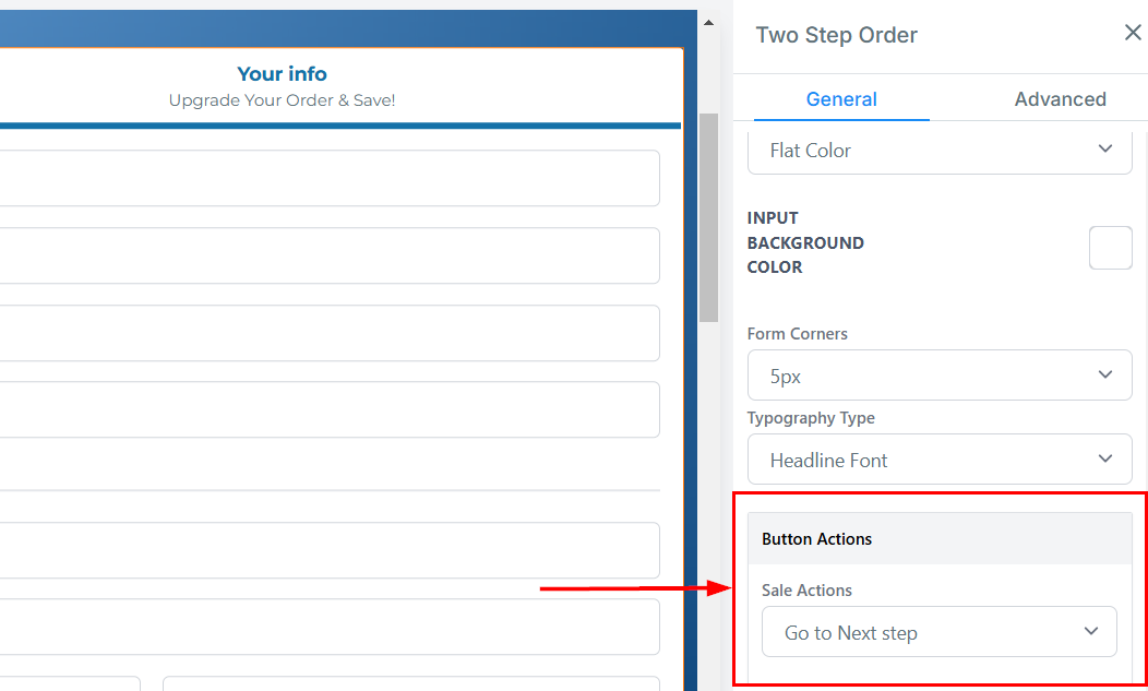 2-Step Order Form – figure 11