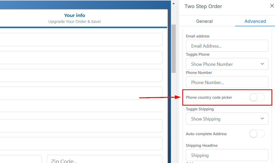 2-Step Order Form – figure 23