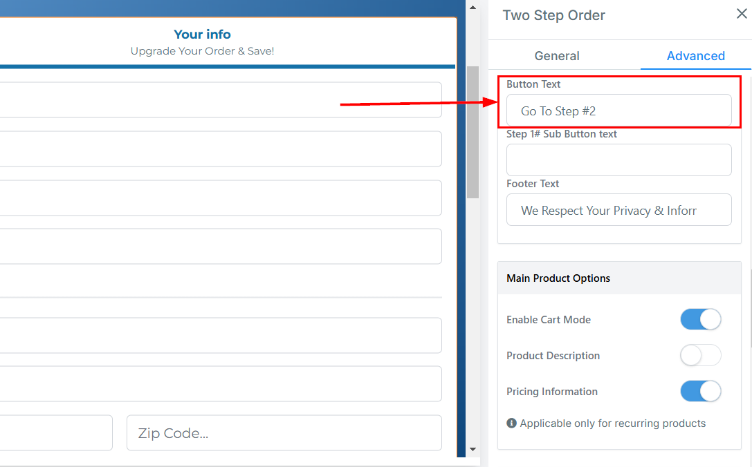 2-Step Order Form – figure 27