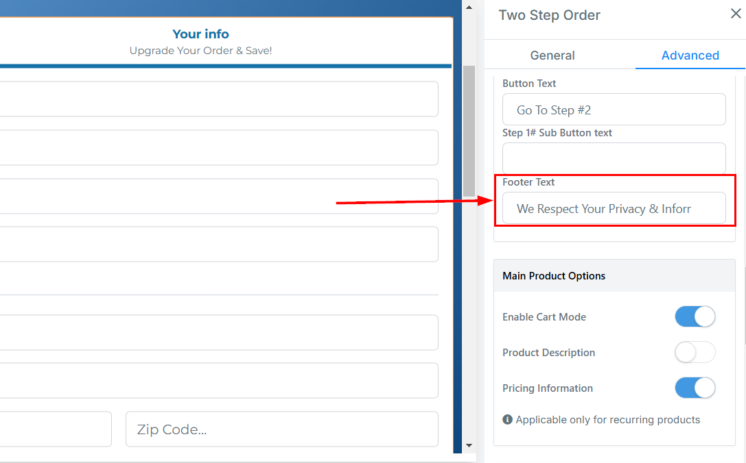 2-Step Order Form – figure 29