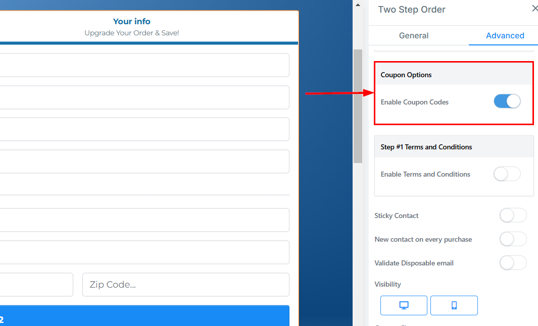 2-Step Order Form – figure 32