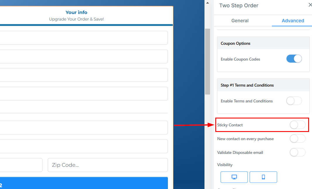 2-Step Order Form – figure 34