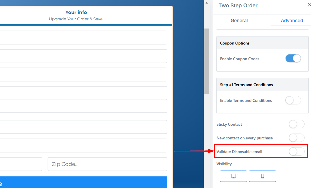 2-Step Order Form – figure 36