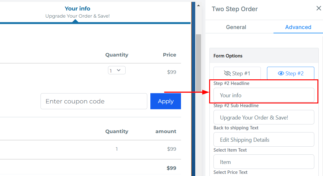 2-Step Order Form – figure 41