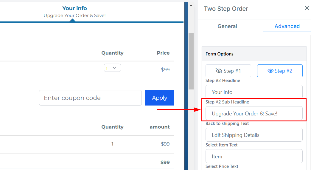 2-Step Order Form – figure 42