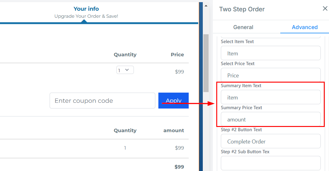 2-Step Order Form – figure 45