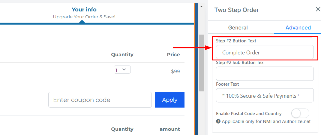 2-Step Order Form – figure 46
