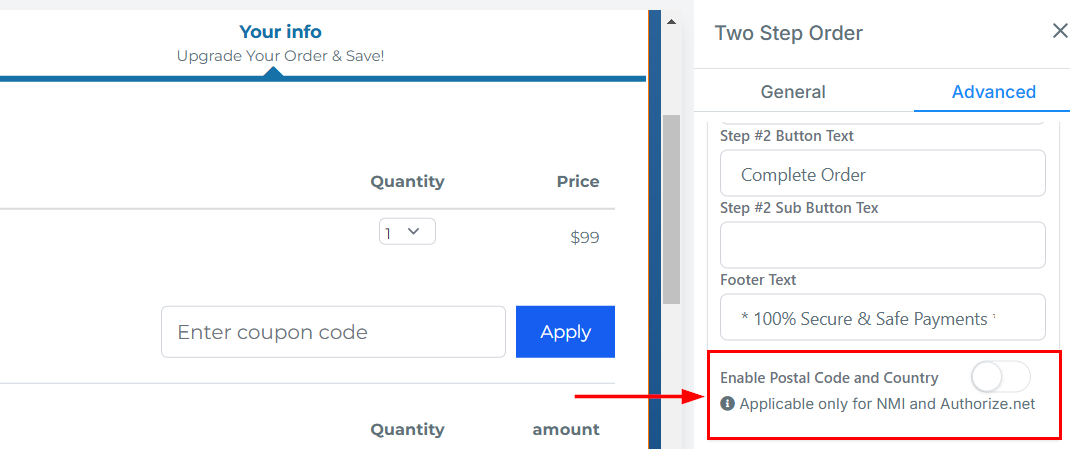 2-Step Order Form – figure 49