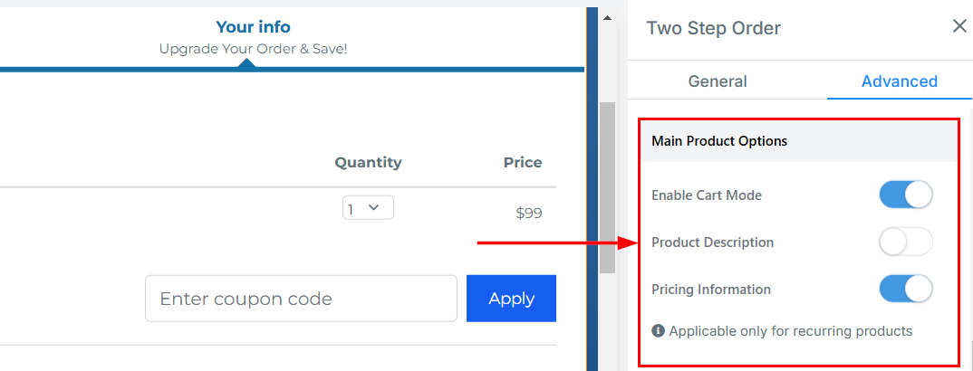 2-Step Order Form – figure 50