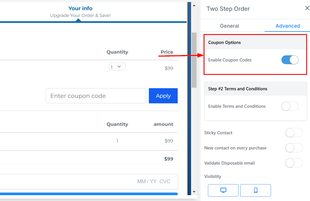 2-Step Order Form – figure 52