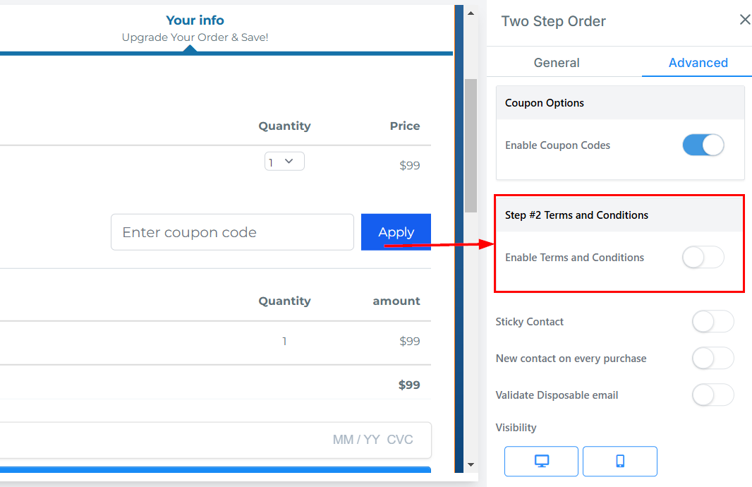 2-Step Order Form – figure 53