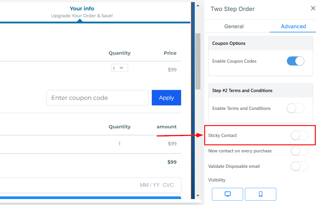2-Step Order Form – figure 54