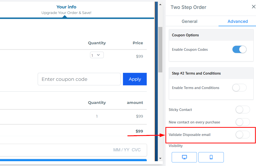 2-Step Order Form – figure 56
