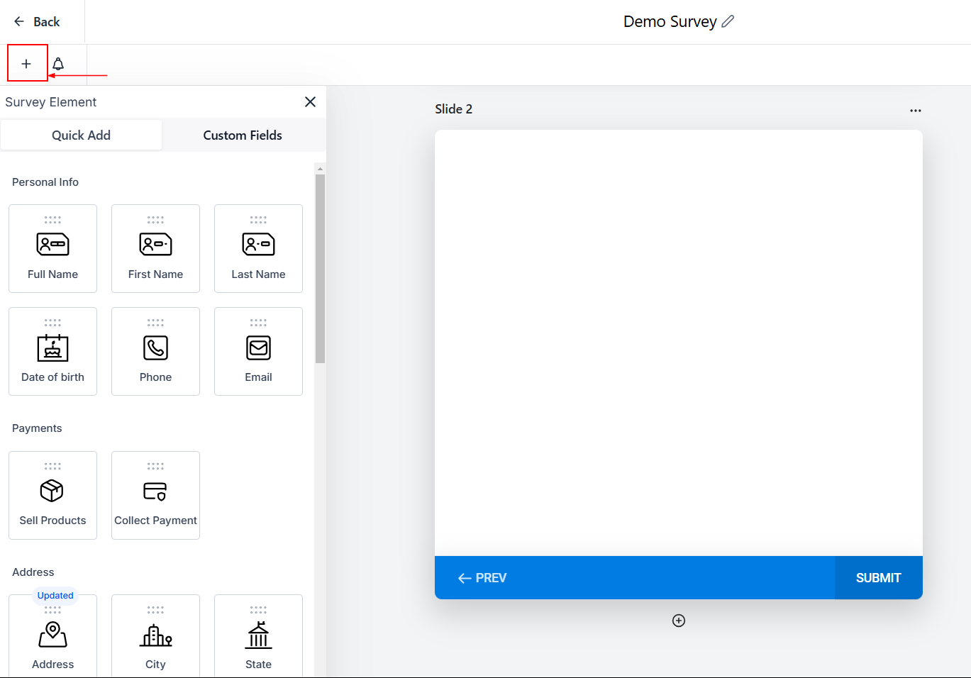 Add Elements Tab – figure 1