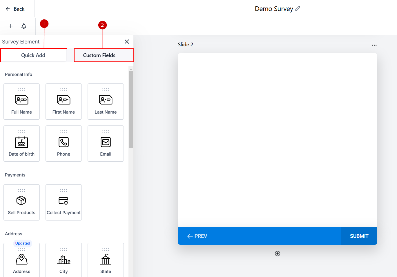 Add Elements Tab – figure 2