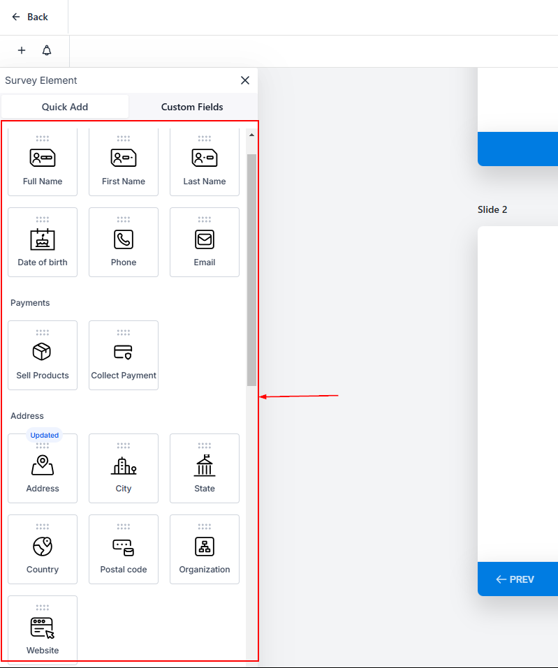 Add Elements Tab – figure 3