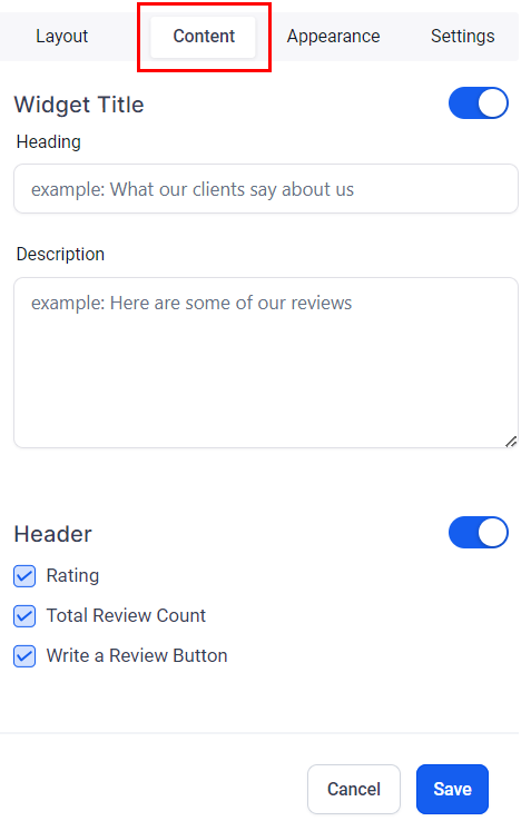 Adding and Customizing The Review Widget on Your Website or Funnel – figure 3