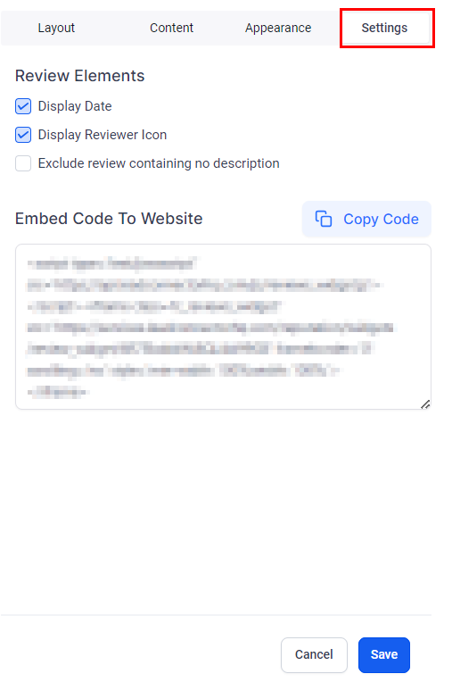 Adding and Customizing The Review Widget on Your Website or Funnel – figure 5