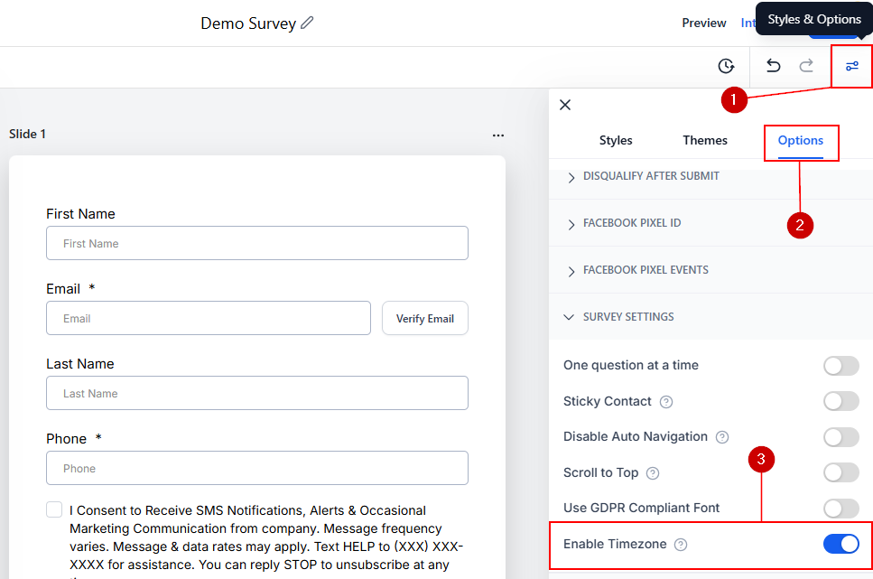 Automatic Time Zone Capture on Forms and Surveys – figure 3