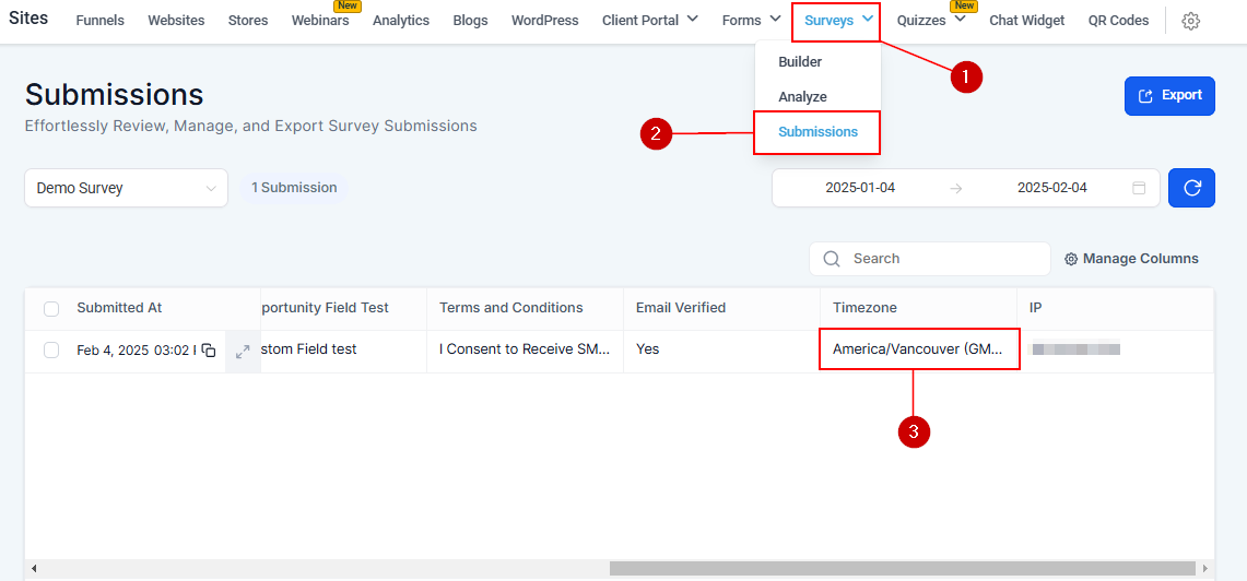 Automatic Time Zone Capture on Forms and Surveys – figure 5
