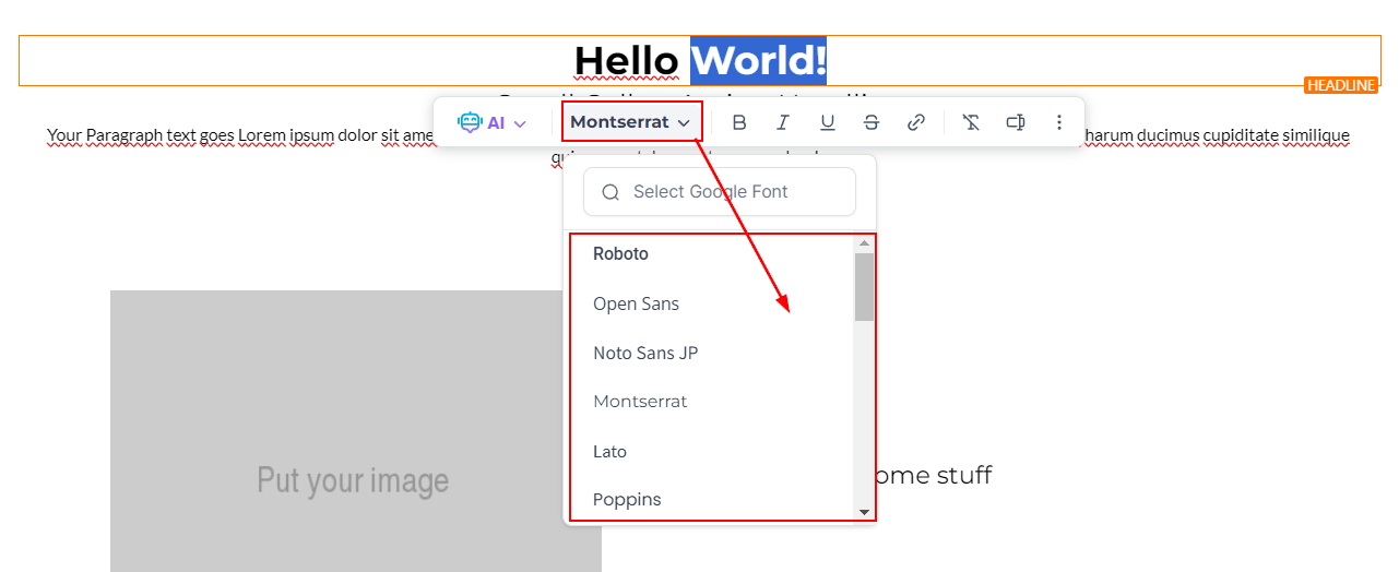Block Editor in Funnels & Sites – figure 1
