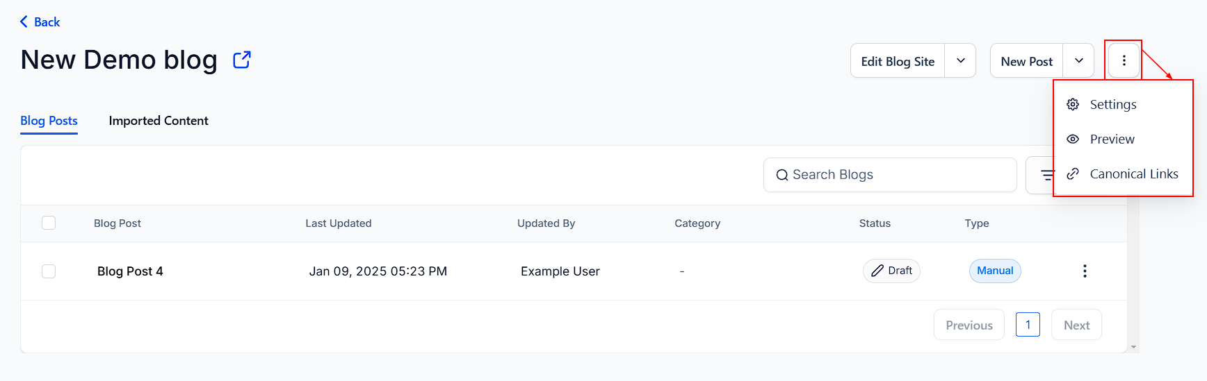 Blog Builder Overview – figure 4