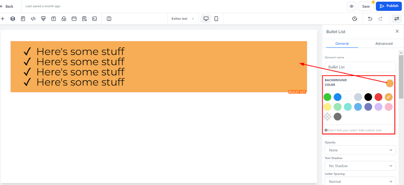 Bullet List – figure 2