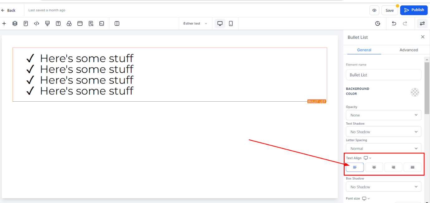 Bullet List – figure 6