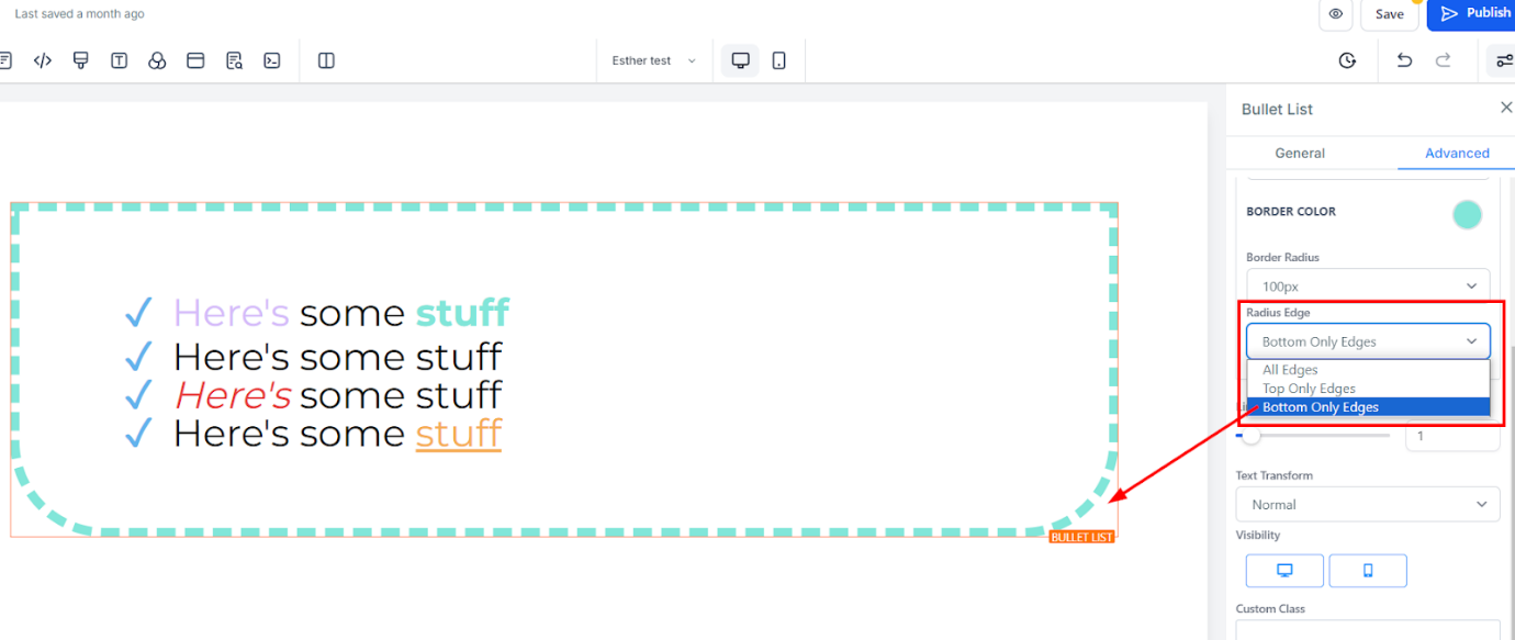 Bullet List – figure 18