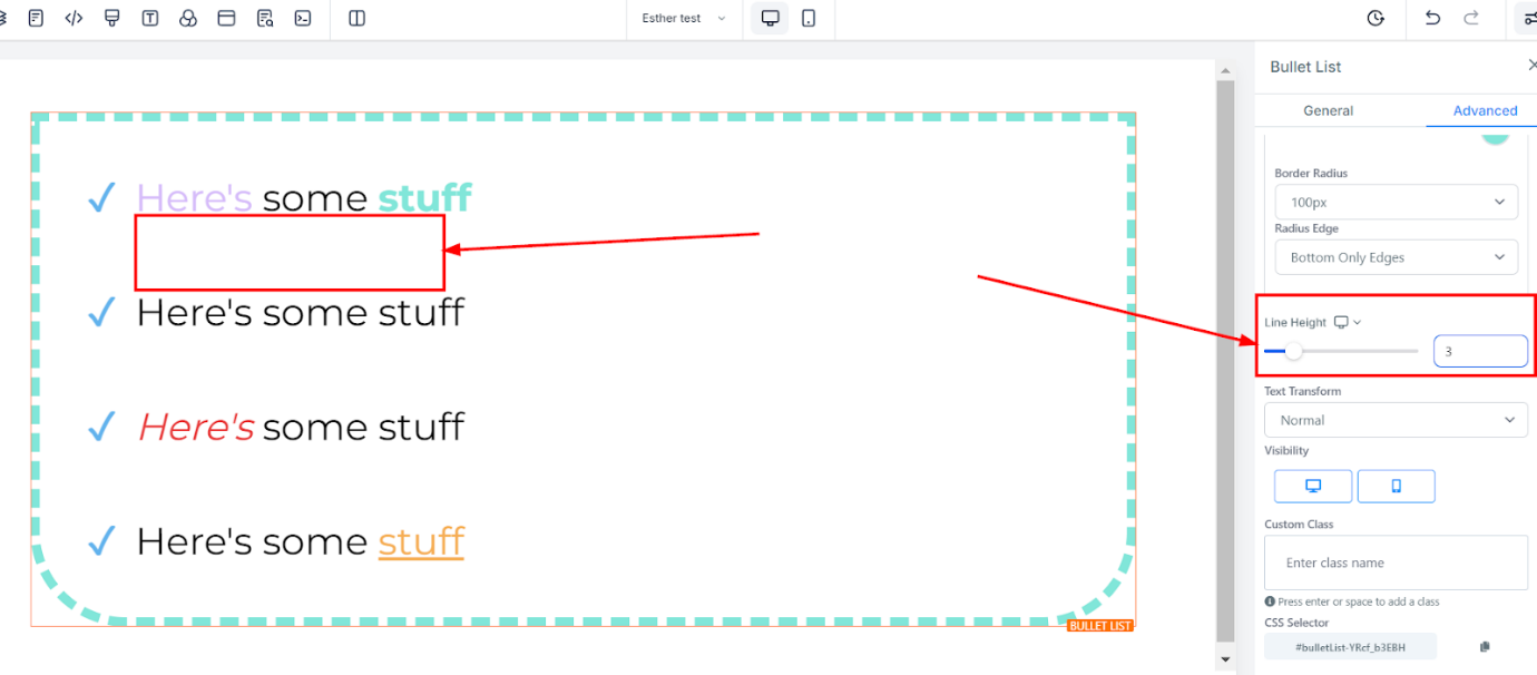 Bullet List – figure 19