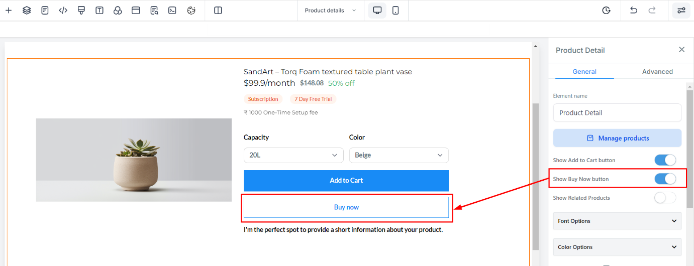 Buy Now Button – figure 2