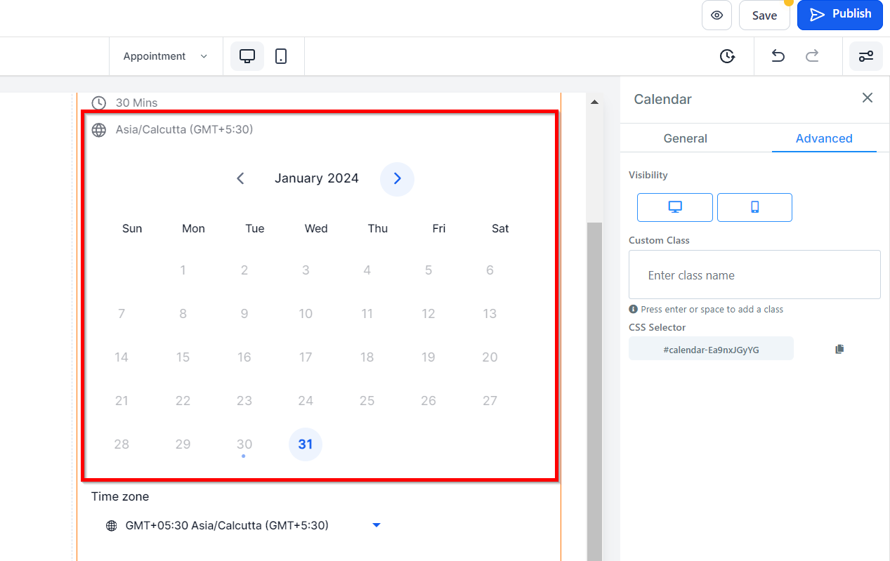 Calendar – figure 1