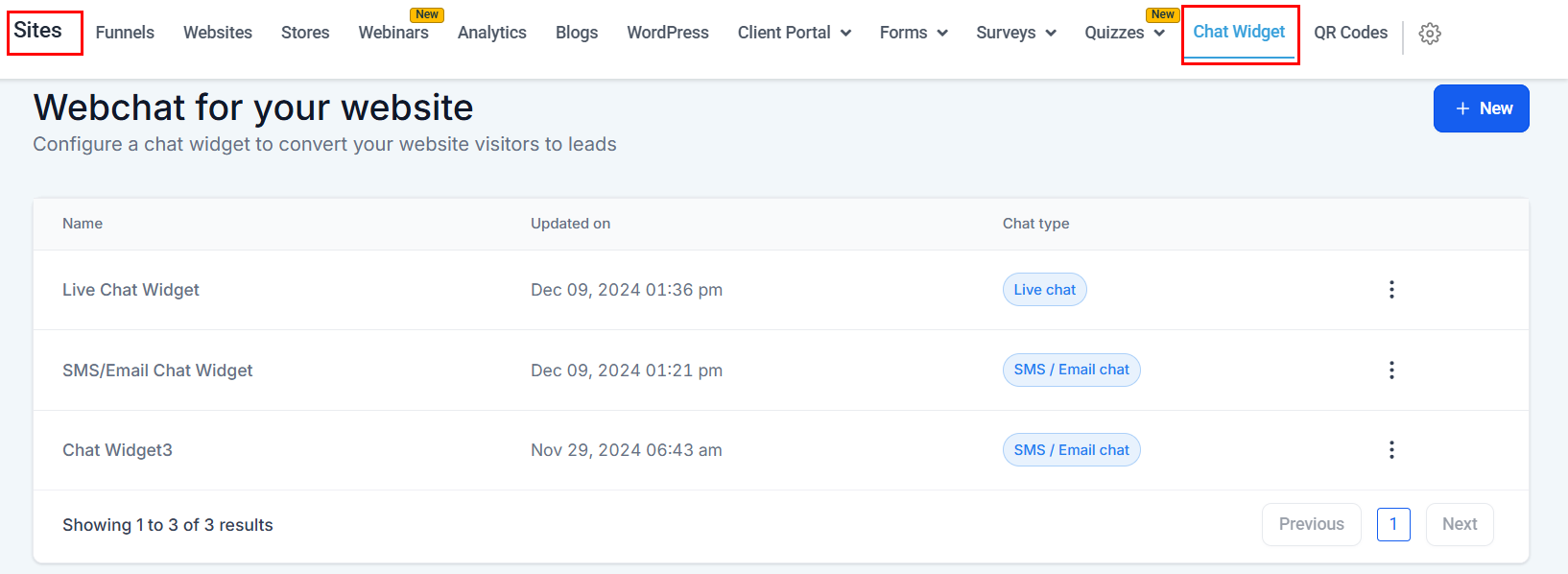 Chat Widget – figure 1