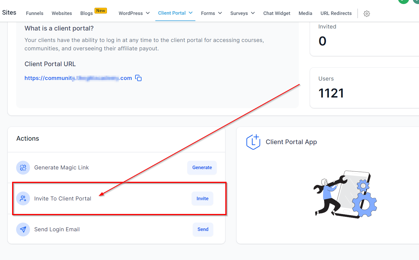 Client Portal Dashboard – figure 4