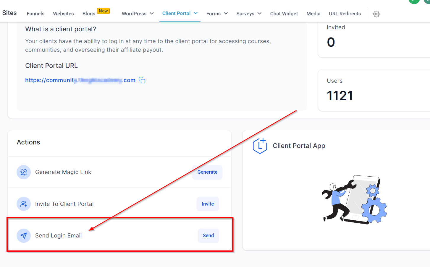 Client Portal Dashboard – figure 5