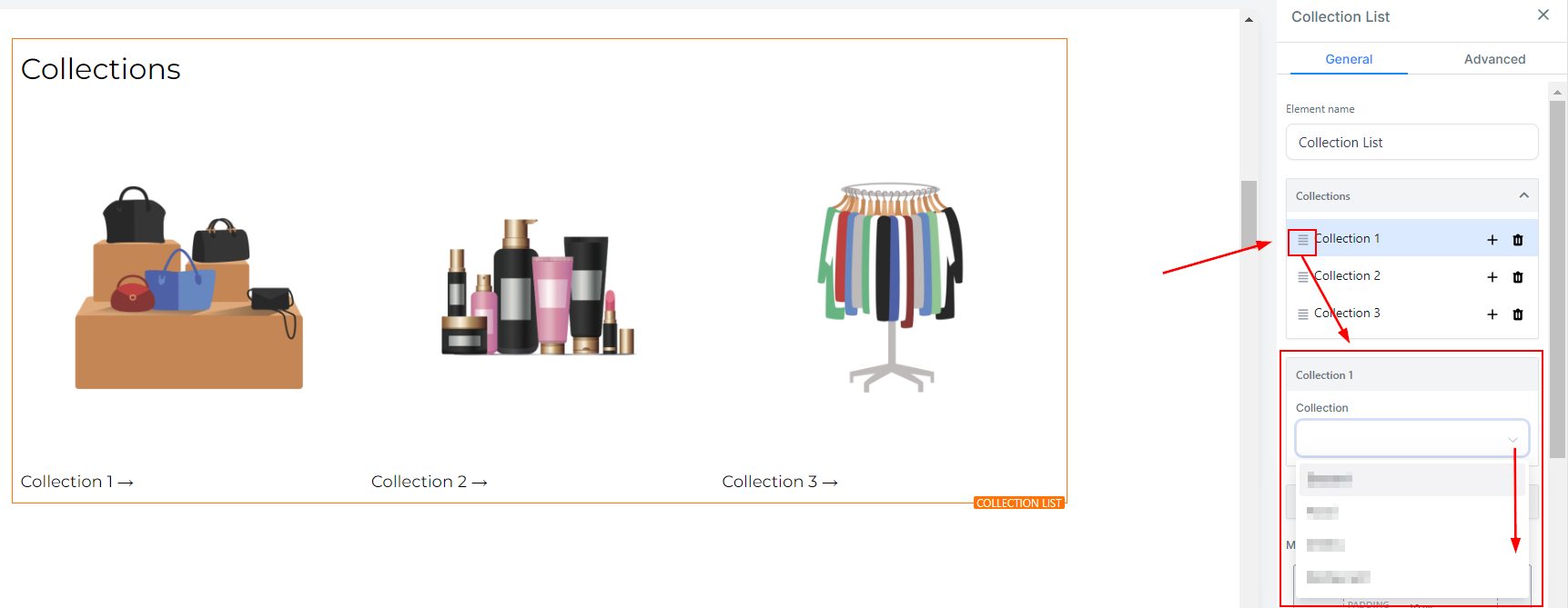 Collections List Element – figure 4
