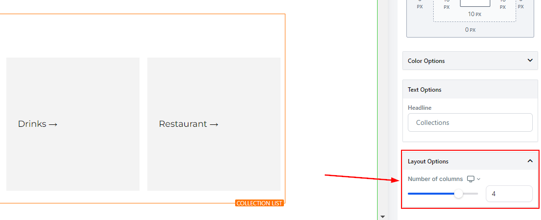 Collections List Element – figure 7