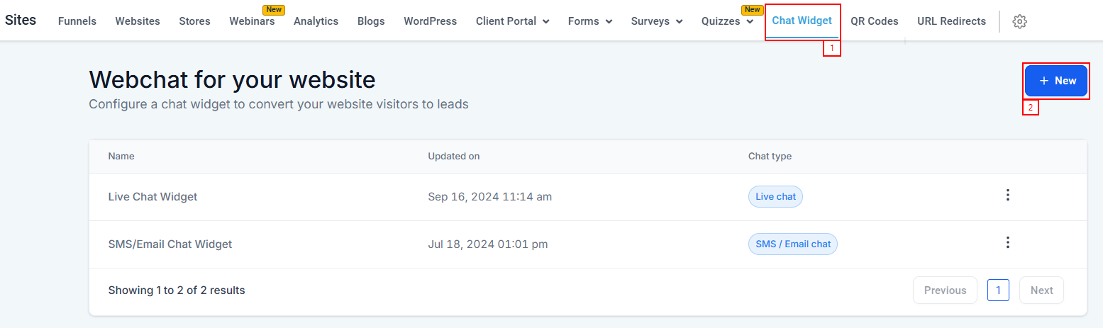 Creating Your Chat Widget – figure 1
