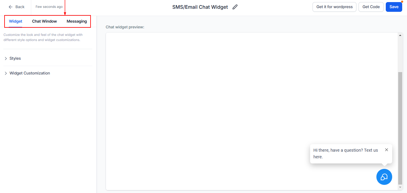 Creating Your Chat Widget – figure 4