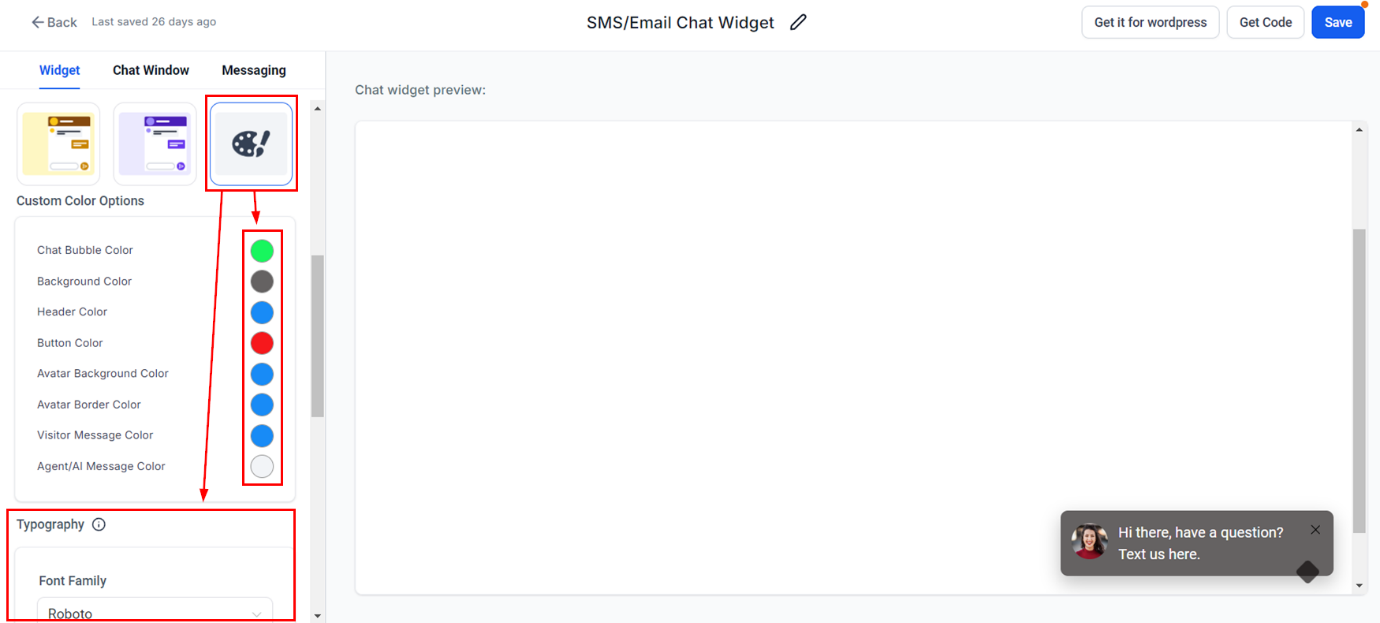 Creating Your Chat Widget – figure 6