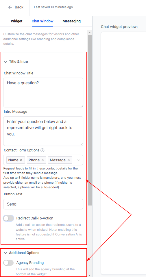 Creating Your Chat Widget – figure 8