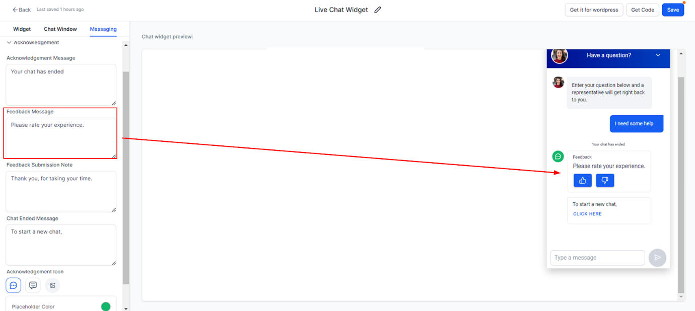 Creating Your Chat Widget – figure 13