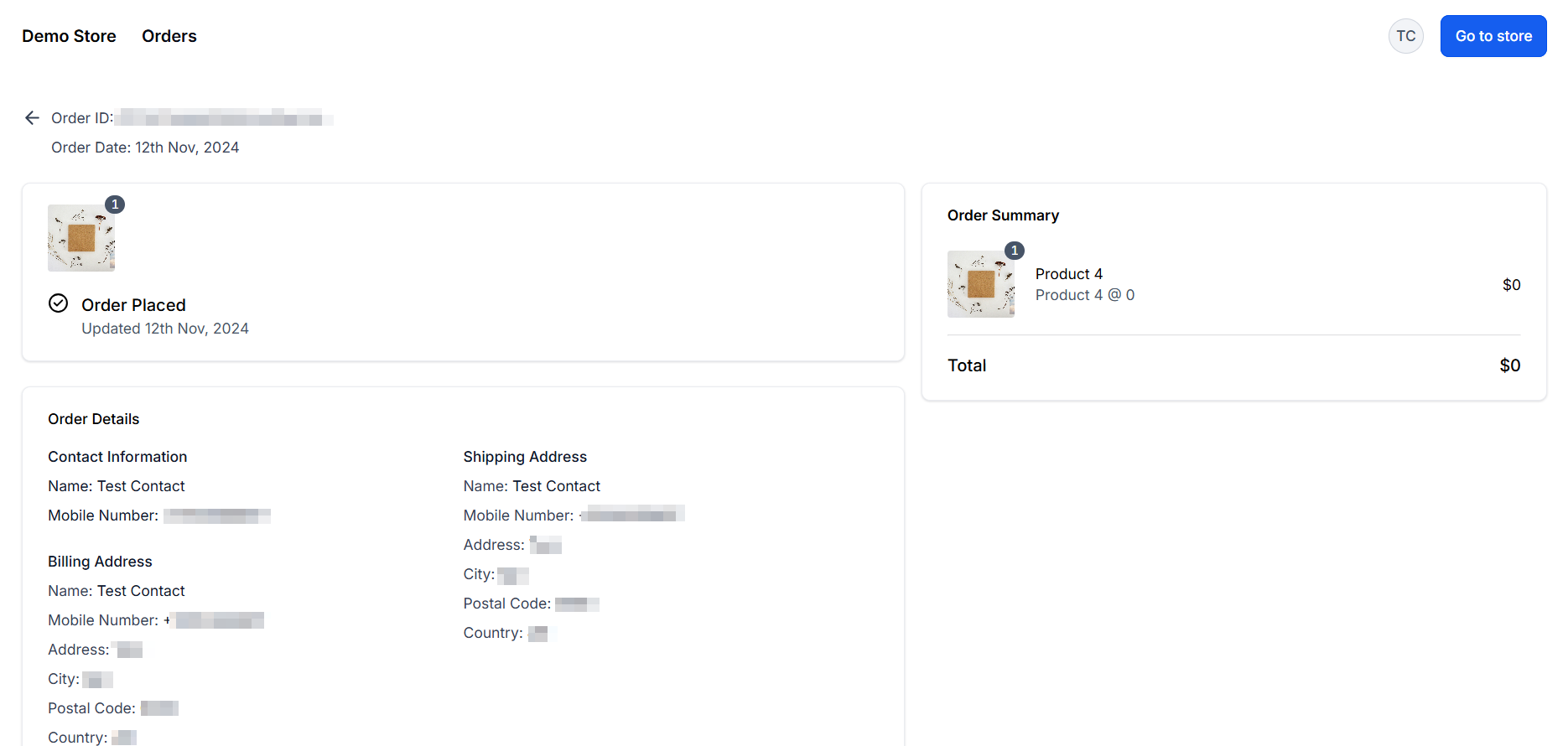 Customer Access Center for Stores – figure 6