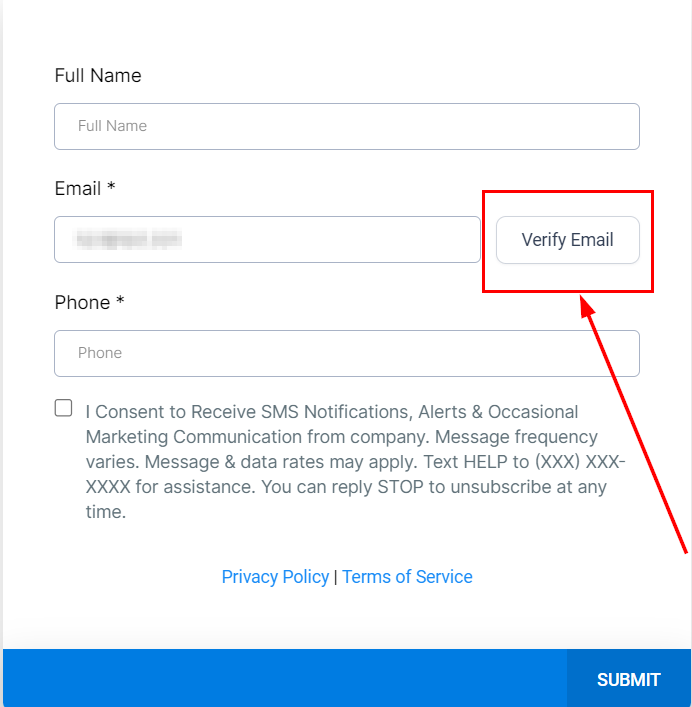 Email Verification in Forms & Surveys – figure 4